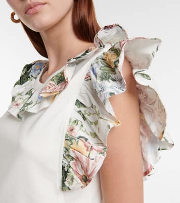 Ruffle-trimmed cotton top | See By Chloé
