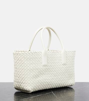 Cabat Small leather tote bag | Bottega Veneta