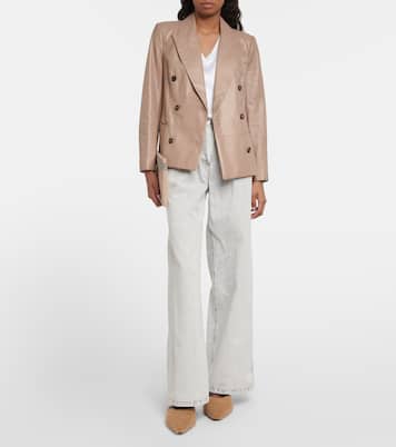 Blazer aus Leder | Brunello Cucinelli