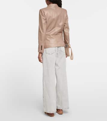 Blazer aus Leder | Brunello Cucinelli