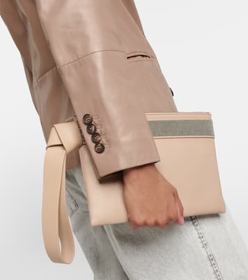 Blazer aus Leder | Brunello Cucinelli