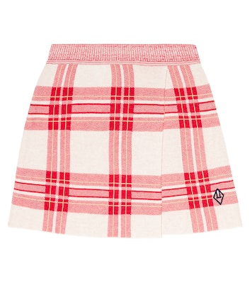 Lynx checked cotton skirt | The Animals Observatory