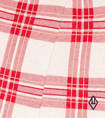 Lynx checked cotton skirt | The Animals Observatory