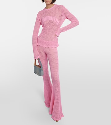 Crochet flared pants | Blumarine