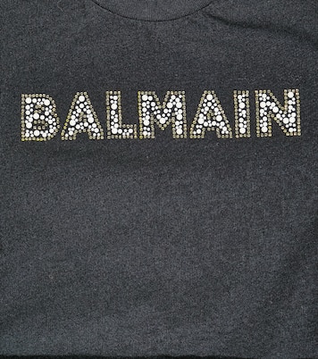 Kleid aus Baumwoll-Jersey | Balmain Kids