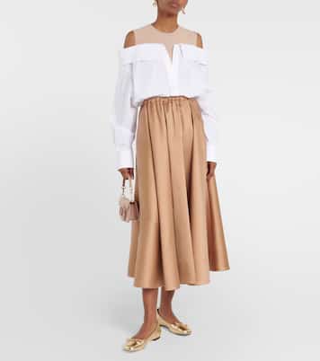 Ballerinas Elme aus Metallic-Leder | Jimmy Choo