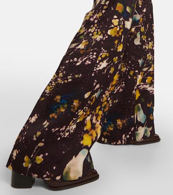 Pantaloni regular a vita alta con ricamo | Dries Van Noten