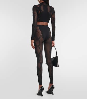 Cobra fishnet leggings | Dion Lee