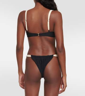 Faux-suede bikini top  | Same