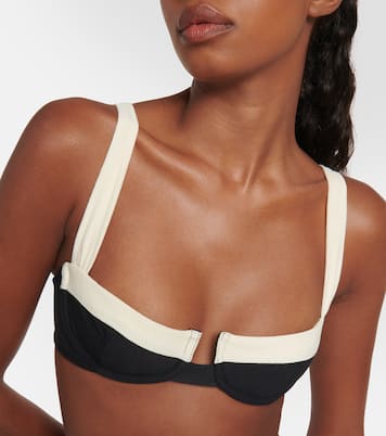 Faux-suede bikini top  | Same