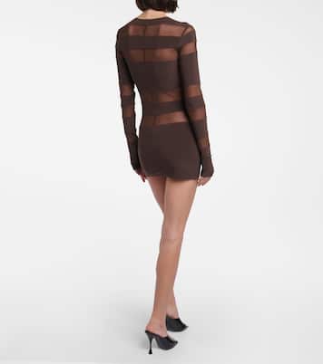 Spliced Pickleball jersey minidress | Norma Kamali