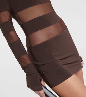 Spliced Pickleball jersey minidress | Norma Kamali