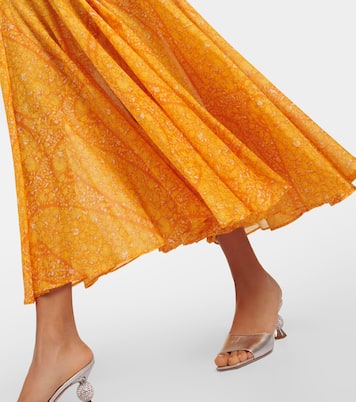 印花棉质加长连衣裙 | Giambattista Valli