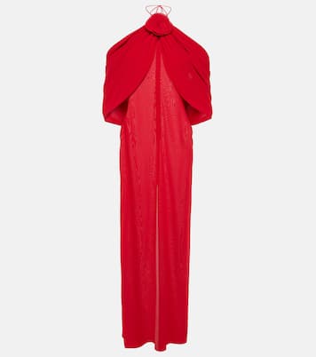 Floral-appliqué silk blend gown | Magda Butrym