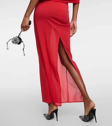 Floral-appliqué silk blend gown | Magda Butrym