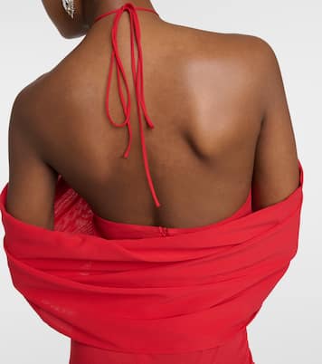 Floral-appliqué silk blend gown | Magda Butrym
