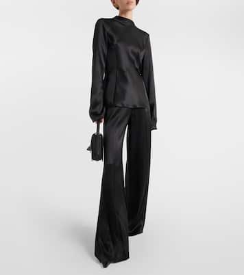 Bluse Delwyn aus Seidensatin | Gabriela Hearst
