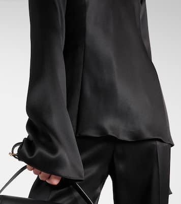 Bluse Delwyn aus Seidensatin | Gabriela Hearst