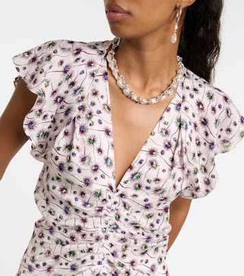 Top Lonea fruncido estampado | Isabel Marant
