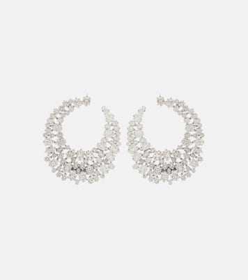 Boucles d'oreilles en or blanc 18 ct et diamants | Suzanne Kalan