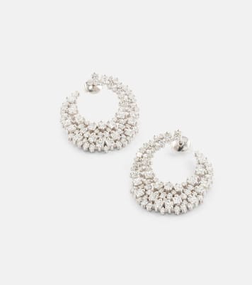 Boucles d'oreilles en or blanc 18 ct et diamants | Suzanne Kalan