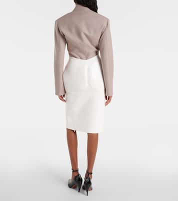 Bleistiftrock aus Leder | Alaïa