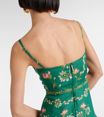 Maxikleid Lima Esmeralda aus Leinen | Agua by Agua Bendita