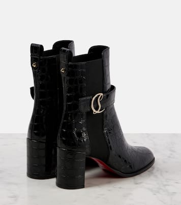 CL croc-effect leather ankle boots | Christian Louboutin