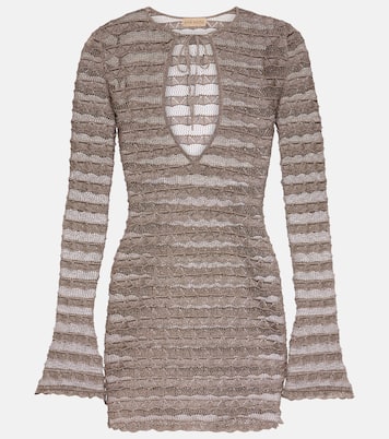 Vestido corto de punto metalizado | Aya Muse