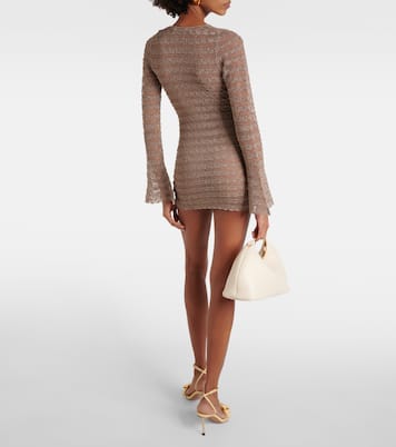Vestido corto de punto metalizado | Aya Muse