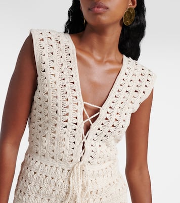 Miniabito Jennifer in crochet di cotone | Anna Kosturova