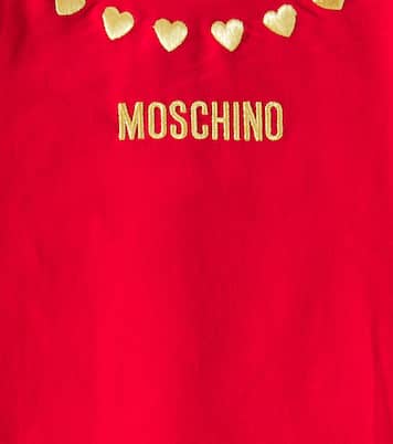 Robe imprimée en coton à logo | Moschino Kids