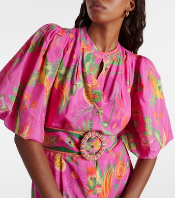 Delicate Fruit Garden cotton-blend minidress | Farm Rio