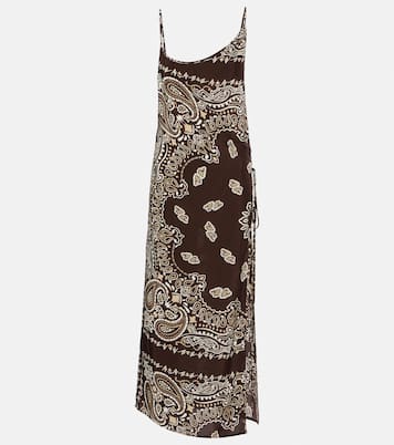 Bandana printed muslin midi dress  | The Attico