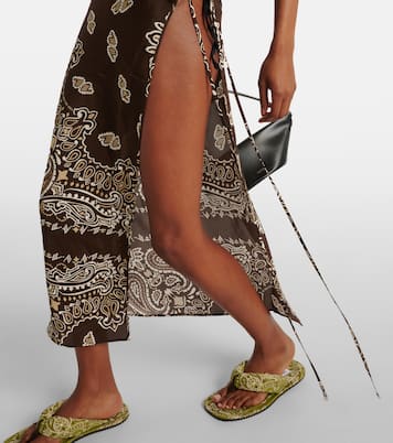 Bandana printed muslin midi dress  | The Attico