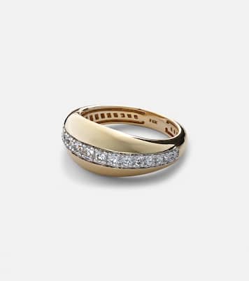Bague Pistachio en or 10 ct et diamants | Stone and Strand