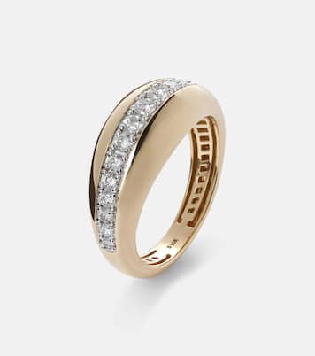 Bague Pistachio en or 10 ct et diamants | Stone and Strand