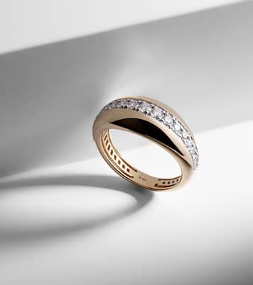 Bague Pistachio en or 10 ct et diamants | Stone and Strand