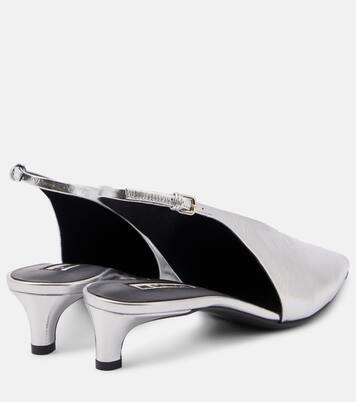 Pumps slingback in pelle metallizzata | Jil Sander