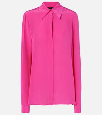 Bluse Keltie aus Crêpe de Chine aus Seide | Costarellos