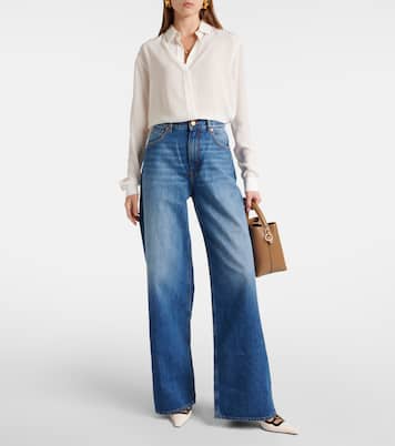 Java high-rise wide-leg jeans | Blazé Milano