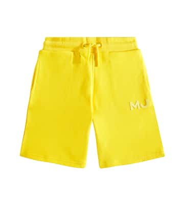 Shorts in jersey di cotone con logo | Marc Jacobs Kids