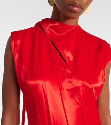 Midikleid aus Satin | Jil Sander
