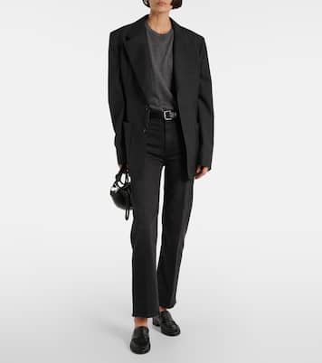 Jean droit Le Sleek à taille haute | Frame