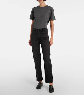 Jean droit Le Sleek à taille haute | Frame