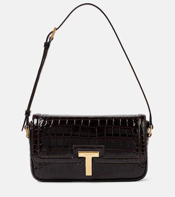 Sac Wallis E/W Small en cuir verni | Tom Ford