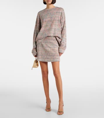 Minirock aus Bouclé mit Pailletten | Missoni
