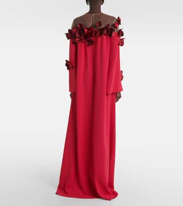 Robe Orchid aus Georgette | Oscar de la Renta