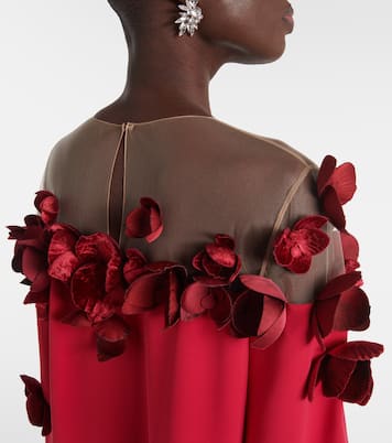 Robe Orchid aus Georgette | Oscar de la Renta