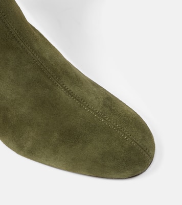 Saint Honore 50 suede ankle boots | Aquazzura
